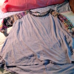 Umgee Women's 1x Lavender Shirt